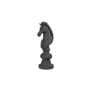 Phillips CollectionKnight Chess Sculpture, Cast Stone BlackPH115683Aloha Habitat