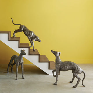Phillips CollectionPosing Dog Sculpture, Black/Silver, AluminumID96063Aloha Habitat