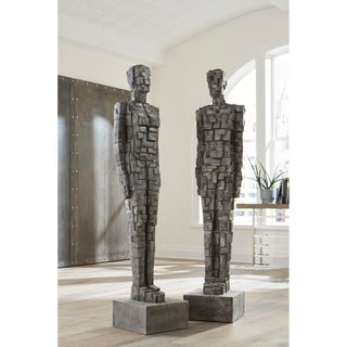 Phillips CollectionPuzzle Woman Sculpture, Black/Silver, AluminumID96055Aloha Habitat