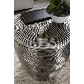 Phillips CollectionRipple Side Table, Resin, Silver Leaf with AntiquingPH102840Aloha Habitat