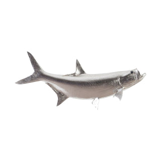 Phillips CollectionTarpon Fish Wall Sculpture, Resin, Silver LeafPH66834Aloha Habitat