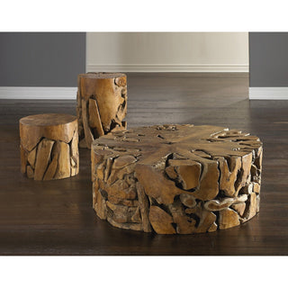 Phillips CollectionTeak Chunk Coffee Table, RoundID65143Aloha Habitat