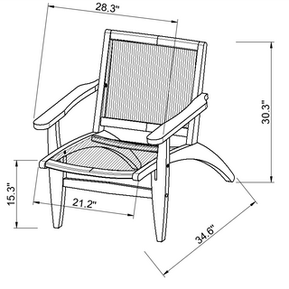 Seasonal LivingNorway Lounge Chair and Ottoman Set of TwoE5049724017Aloha Habitat