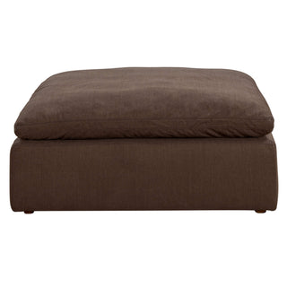 Sunset TradingContemporary Puff Collection 44" Square Slipcovered Sectional Modular Ottoman | Performance Fabric Washable Water-Resistant Stain-Proof | Oversized Down Filled Large Sofa Footrest | BrownSU-145830-391088Aloha Habitat