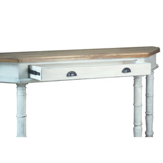 Sunset TradingCottage 72" Display Table | Vintage White/Salvage Brown Solid Wood | Fully Assembled SideboardCC-TAB241TLD-VWSVAloha Habitat