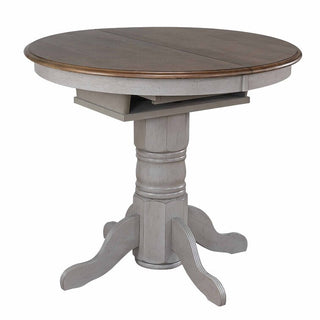 Sunset TradingCountry Grove 42" Round to 60" Oval Extendable Dining Table | Distressed Gray and Brown Wood | Seats 6DLU-CG4260-GOAloha Habitat