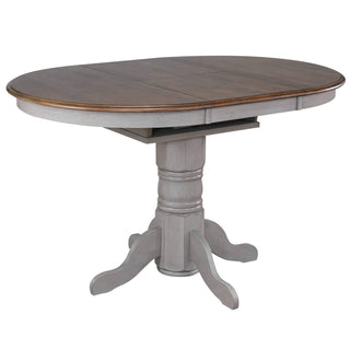 Sunset TradingCountry Grove 42" Round to 60" Oval Extendable Pub Table | Counter Height Dining | Distressed Gray and Brown Wood | Seats 6DLU-CG4260CB-GOAloha Habitat