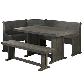 Sunset TradingSunny Dining Nook Table Set | Distressed Gray Wood | Kitchen Corner Storage Bench SeatingVH-1890-GAloha Habitat