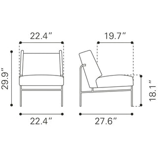 Zuo ModernZuo Modern | Atlanta Accent Chair Green109514Aloha Habitat