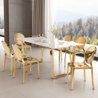 Zuo ModernZuo Modern | Atlas Dining Table White & Gold100652Aloha Habitat