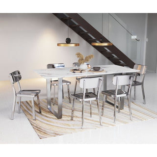 Zuo ModernZuo Modern | Atlas Dining Table White & Silver100707Aloha Habitat