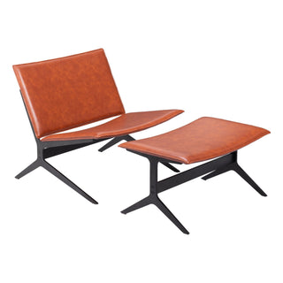 Zuo ModernZuo Modern | Cardiff Lounge Chair & Ottoman Brown110114Aloha Habitat