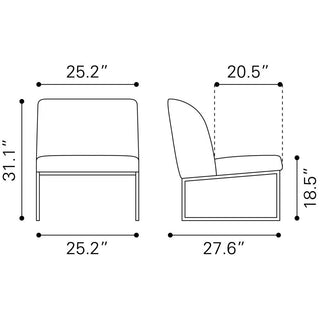 Zuo ModernZuo Modern | Sante Fe Accent Chair Olive Green109527Aloha Habitat