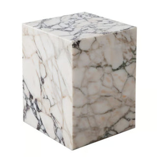 Diamond SofaArk Square Pedestal End Table in Genuine Viola Marble by Diamond Sofa - ARKETVAARKETVAAloha Habitat