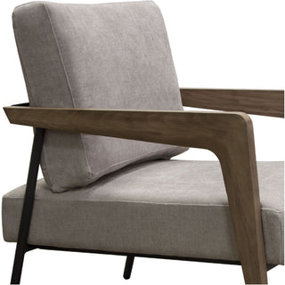 Diamond SofaBlair Accent Chair in Grey Fabric with Curved Wood Leg Detail by Diamond Sofa - BLAIRCHGRBLAIRCHGRAloha Habitat