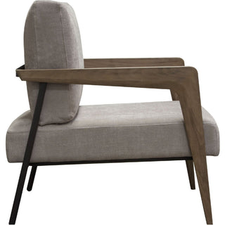 Diamond SofaBlair Accent Chair in Grey Fabric with Curved Wood Leg Detail by Diamond Sofa - BLAIRCHGRBLAIRCHGRAloha Habitat