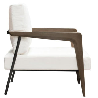 Diamond SofaBlair Accent Chair in White Fabric with Curved Wood Leg Detail by Diamond Sofa - BLAIRCHWHBLAIRCHWHAloha Habitat