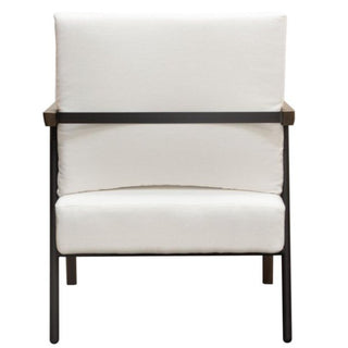 Diamond SofaBlair Accent Chair in White Fabric with Curved Wood Leg Detail by Diamond Sofa - BLAIRCHWHBLAIRCHWHAloha Habitat