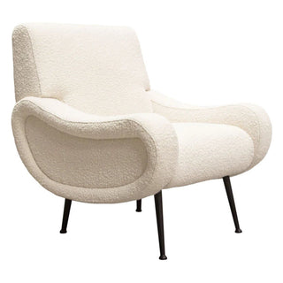 Diamond SofaCameron Accent Chair in Bone Boucle Textured Fabric w/ Black Leg by Diamond Sofa - CAMERONCHBOCAMERONCHBOAloha Habitat