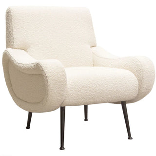 Diamond SofaCameron Accent Chair in Bone Boucle Textured Fabric w/ Black Leg by Diamond Sofa - CAMERONCHBOCAMERONCHBOAloha Habitat