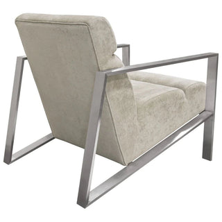 Diamond SofaLa Brea Accent Chair in Champagne Fabric with Brushed Stainless Steel Frame by Diamond Sofa - LABREACHCPLABREACHCPAloha Habitat