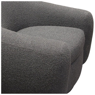 Diamond SofaPascal Swivel Chair in Charcoal Boucle Textured Fabric w/ Contoured Arms & Back by Diamond Sofa - PASCALCHCCPASCALCHCCAloha Habitat