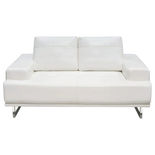 Diamond SofaRusso Loveseat w/ Adjustable Seat Backs in White Air Leather by Diamond Sofa - RUSSOLOWHRUSSOLOWHAloha Habitat