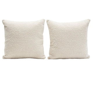 Diamond SofaSet of (2) 16" Square Accent Pillows in Bone Boucle Textured Fabric by Diamond Sofa - PILLOW16BO2PKPILLOW16BO2PKAloha Habitat