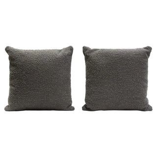 Diamond SofaSet of (2) 16" Square Accent Pillows in Charcoal Boucle Textured Fabric by Diamond Sofa - PILLOW16CC2PKPILLOW16CC2PKAloha Habitat