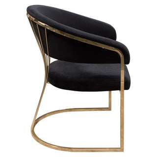 Diamond SofaSolstice Counter Height Chair in Black Velvet w/ Polished Gold Metal Frame by Diamond Sofa - SOLSTICESTBL1PKSOLSTICESTBL1PKAloha Habitat