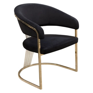Diamond SofaSolstice Counter Height Chair in Black Velvet w/ Polished Gold Metal Frame by Diamond Sofa - SOLSTICESTBL1PKSOLSTICESTBL1PKAloha Habitat