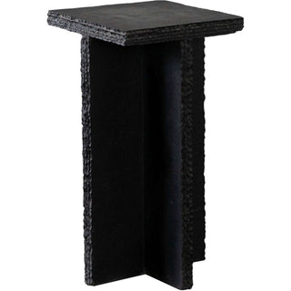 Diamond SofaSpectre Black Slat Stone Accent Table by Diamond Sofa - SPECTREATBLSPECTREATBLAloha Habitat