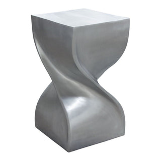 Diamond SofaSpire Square Accent Table in Casted Aluminum in Nickel Finish by Diamond Sofa - SPIREATNISPIREATNIAloha Habitat