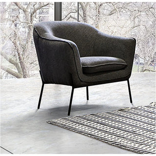 Diamond SofaStatus Accent Chair in Grey Fabric with Metal Leg by Diamond Sofa - STATUSCHGRSTATUSCHGRAloha Habitat