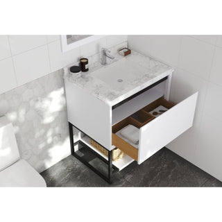 LavivaLaviva - Alto 30" White Bathroom Vanity with White Carrara Marble Countertop - 313SMR-30W-WC313SMR-30W-WCAloha Habitat