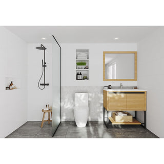 LavivaLaviva - Alto 36" California White Oak Bathroom Vanity with Matte White VIVA Stone Solid Surface Countertop - 313SMR-36CO-MW313SMR-36CO-MWAloha Habitat