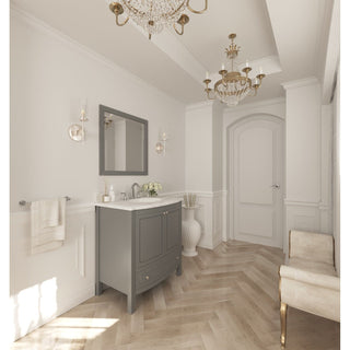 LavivaLaviva - Estella 32" Grey Bathroom Vanity with White Carrara Marble Countertop - 3130709-32G-WC3130709-32G-WCAloha Habitat