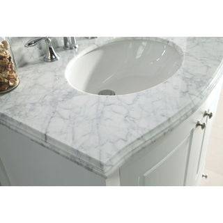 LavivaLaviva - Estella 32" White Bathroom Vanity with White Carrara Marble Countertop - 3130709-32W-WC3130709-32W-WCAloha Habitat