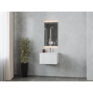 LavivaLaviva - Legno 24" Alabaster White Bathroom Vanity with Matte White VIVA Stone Solid Surface Countertop - 313LGN-24AW-MW313LGN-24AW-MWAloha Habitat