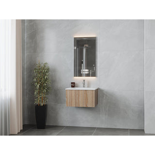LavivaLaviva - Legno 24" Weathered Grey Bathroom Vanity with Matte White VIVA Stone Solid Surface Countertop - 313LGN-24WG-MW313LGN-24WG-MWAloha Habitat