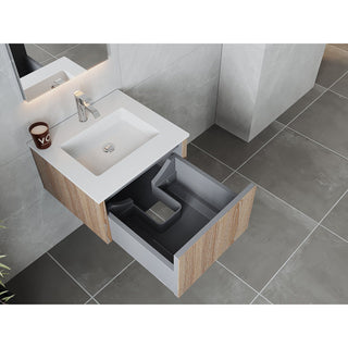 LavivaLaviva - Legno 24" Weathered Grey Bathroom Vanity with Matte White VIVA Stone Solid Surface Countertop - 313LGN-24WG-MW313LGN-24WG-MWAloha Habitat