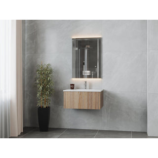 LavivaLaviva - Legno 30" Weathered Grey Bathroom Vanity with Matte White VIVA Stone Solid Surface Countertop - 313LGN-30WG-MW313LGN-30WG-MWAloha Habitat