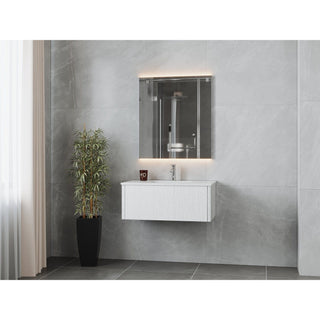 LavivaLaviva - Legno 36" Alabaster White Bathroom Vanity with Matte White VIVA Stone Solid Surface Countertop - 313LGN-36AW-MW313LGN-36AW-MWAloha Habitat