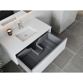 LavivaLaviva - Legno 42" Alabaster White Bathroom Vanity with Matte White VIVA Stone Solid Surface Countertop - 313LGN-42AW-MW313LGN-42AW-MWAloha Habitat