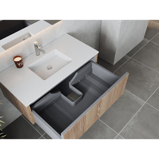 LavivaLaviva - Legno 42" Weathered Grey Bathroom Vanity with Matte White VIVA Stone Solid Surface Countertop - 313LGN-42WG-MW313LGN-42WG-MWAloha Habitat