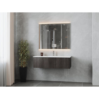 LavivaLaviva - Legno 48" Carbon Oak Bathroom Vanity with Matte White VIVA Stone Solid Surface Countertop - 313LGN-48CR-MW313LGN-48CR-MWAloha Habitat