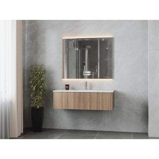 LavivaLaviva - Legno 48" Weathered Grey Bathroom Vanity with Matte White VIVA Stone Solid Surface Countertop - 313LGN-48WG-MW313LGN-48WG-MWAloha Habitat