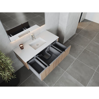 LavivaLaviva - Legno 48" Weathered Grey Bathroom Vanity with Matte White VIVA Stone Solid Surface Countertop - 313LGN-48WG-MW313LGN-48WG-MWAloha Habitat