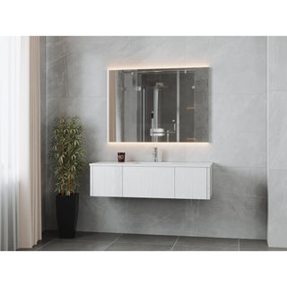 LavivaLaviva - Legno 54" Alabaster White Bathroom Vanity with Matte White VIVA Stone Solid Surface Countertop - 313LGN-54AW-MW313LGN-54AW-MWAloha Habitat