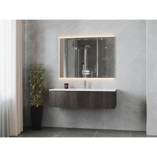 LavivaLaviva - Legno 54" Carbon Oak Bathroom Vanity with Matte White VIVA Stone Solid Surface Countertop - 313LGN-54CR-MW313LGN-54CR-MWAloha Habitat